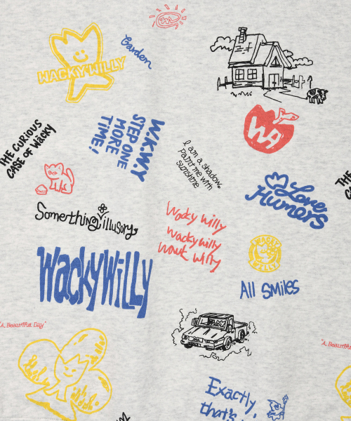 Wacky WiLLy(ワッキーウィリー)の「キキオールオーバーグラフィックフードライトグレー(パーカー・レディース・その他・SMALL/MEDIUM/LARGE/X-LARGE)」の5枚目の写真