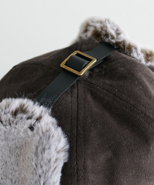 DISCOAT（ディスコート）の「フライトファーキャップ（キャップ・レディース・ダークブラウン/ベージュ・FREE）」の18枚目の写真