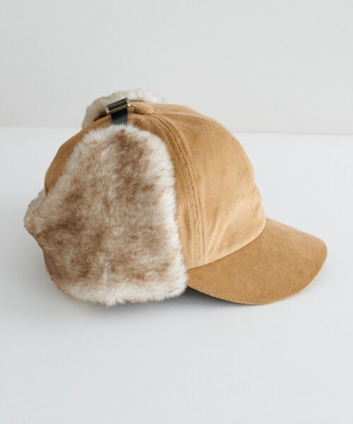 DISCOAT（ディスコート）の「フライトファーキャップ（キャップ・レディース・ダークブラウン/ベージュ・FREE）」の22枚目の写真