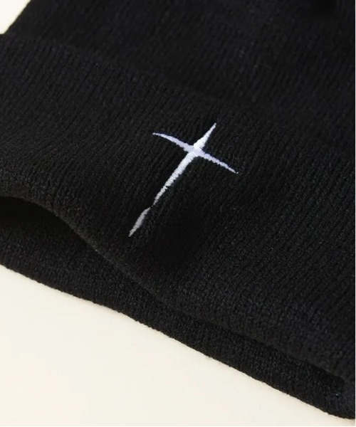 UP START（アップスタート）の「Y2K　ニットキャップ ビーニー(BDS)（ニットキャップ/ビーニー・レディース・ブラック・FREE）」の5枚目の写真