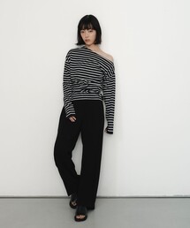 <EMMEL REFINES>EM センタープレス トロミ パンツ