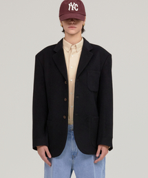 NOHANT（ノアン）の「CASHMERE 90s SINGLE  BREASTED JACKET BLACK（テーラードジャケット）」