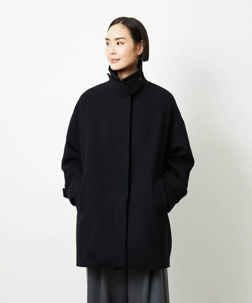 MICHEL KLEIN(ミッシェル・クラン)の「Super100ウールステンカラーコート(ステンカラーコート・レディース・ラベンダー/カーキ/アイボリー/ブラック・38)」の20枚目の写真
