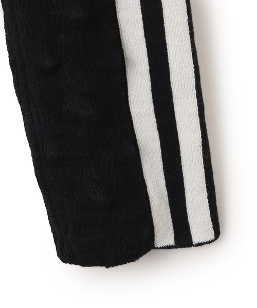 adidas(アディダス)の「adidas SLIM SOLID SPIKE KNIT SWEATSHIRT / アディダス スリム ソリッド スパイク ニット スウェットシャツ(ニット/セーター・レディース・ブラック・S/M/L)」の5枚目の写真
