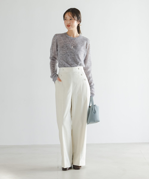 セール】《WEB限定追加》ファインアルパカウールシアーニット（ニット