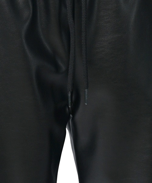 SOMEDIFF(サムディフ)の「【SOEMDIFF】PUレザージョガーパンツ メンズ ブラック カーキ 春服 冬服(その他パンツ・メンズ・ブラック×カーキ/ブラック×ブラック・M/L/XL)」の12枚目の写真