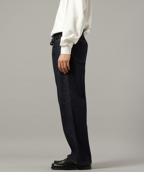 RAGEBLUE（レイジブルー）の「紐ベルト付き/ワイドストレートデニムパンツ（デニムパンツ・メンズ・ブラック/ブルー/ネイビー・SMALL/MEDIUM/LARGE）」の19枚目の写真