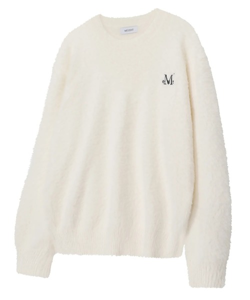 MUCENT(ムセント)の「【日本未発売/WEB限定】MUCENT(ムセント)/アンゴラ オーバーサイズ シャギー ニット/NEUSS ANGORA LOOSE-FIT KNIT(ニット/セーター・レディース・アイボリー/ブラック/チャコールグレー・FREE)」の13枚目の写真