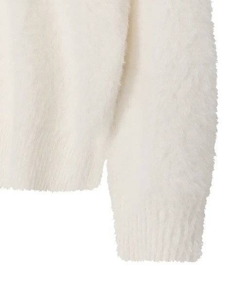 MUCENT(ムセント)の「【日本未発売/WEB限定】MUCENT(ムセント)/アンゴラ オーバーサイズ シャギー ニット/NEUSS ANGORA LOOSE-FIT KNIT(ニット/セーター・レディース・アイボリー/ブラック/チャコールグレー・FREE)」の17枚目の写真