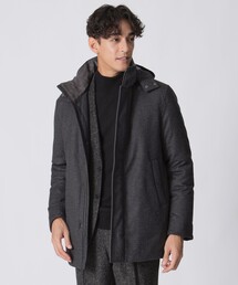 Paul Stuart（ポールスチュアート）の「ウールフランネルシェルダウンコート（ダウンジャケット/コート）」