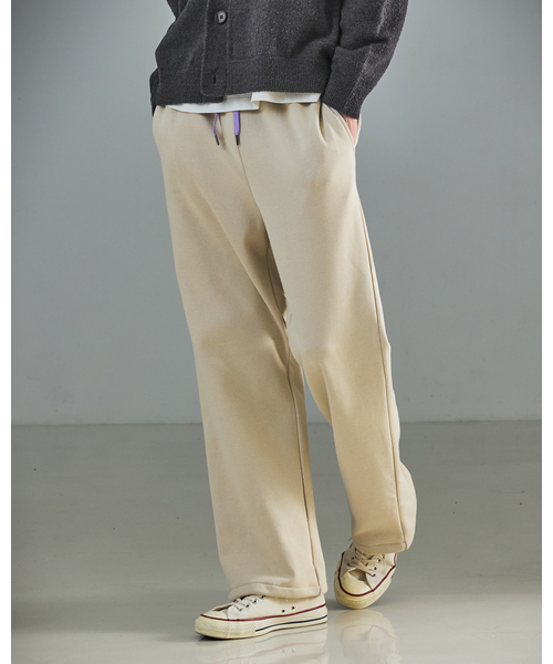ABAHOUSE（アバハウス）の「リバーフリース カラースウェットパンツ / イージーパンツ / セットアップ対応（スウェットパンツ・メンズ・ブラウン/ネイビー/ベージュ・46/48）」の3枚目の写真