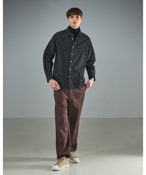 ABAHOUSE（アバハウス）の「リバーフリース カラースウェットパンツ / イージーパンツ / セットアップ対応（スウェットパンツ・メンズ・ブラウン/ネイビー/ベージュ・46/48）」の21枚目の写真