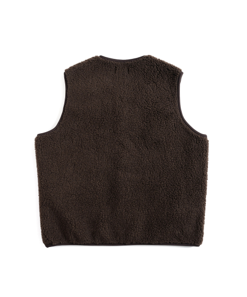 WILD BRICKS(ワイルドブリックス)の「W24 FLEECE VEST (dark brown)(ベスト・メンズ・その他・MEDIUM/LARGE/X-LARGE)」の2枚目の写真