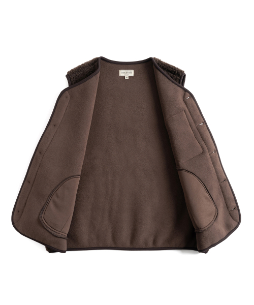 WILD BRICKS(ワイルドブリックス)の「W24 FLEECE VEST (dark brown)(ベスト・メンズ・その他・MEDIUM/LARGE/X-LARGE)」の3枚目の写真
