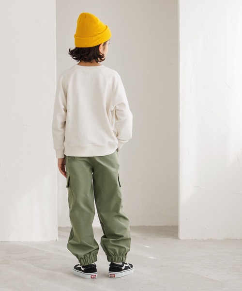 coca（coca）（コカ）の「キッズ ラインカーゴジョガーパンツ（スウェットパンツ・キッズ・ブラック/カーキ・120/130/140/150）」の5枚目の写真