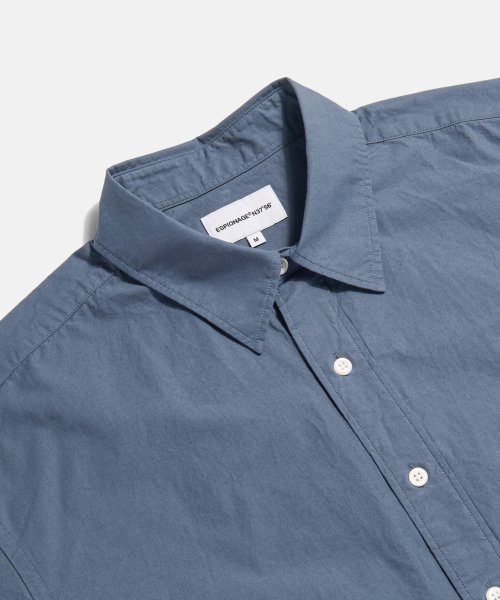 ESPIONAGE(エスピオナジ)の「クレスト ロゴ S/S オーバーシャツ デニム ブルー(シャツ/ブラウス・レディース・その他・MEDIUM/LARGE/X-LARGE)」の4枚目の写真