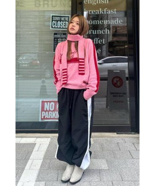 SEARCH410(サーチ410)の「ナイロンワッシャースナップワイドパンツブラック(スウェットパンツ・メンズ・その他・LARGE/MEDIUM)」の13枚目の写真