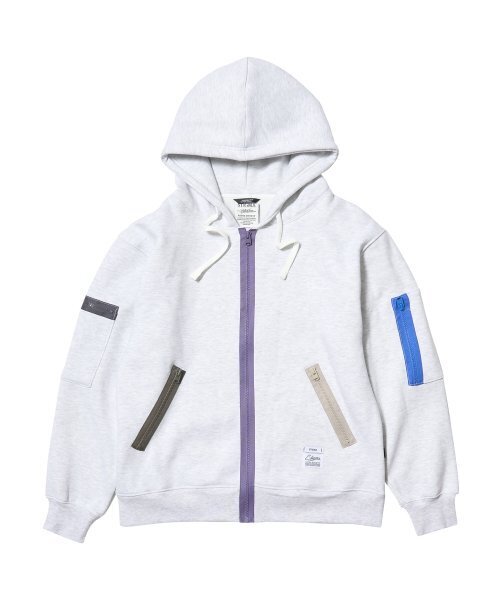 STIGMA(スティグマ)の「ZIPPER OVERSIZED ZIP UP HOODIE WHITE MELANGE(パーカー・メンズ・その他・LARGE/MEDIUM/X-LARGE)」の1枚目の写真