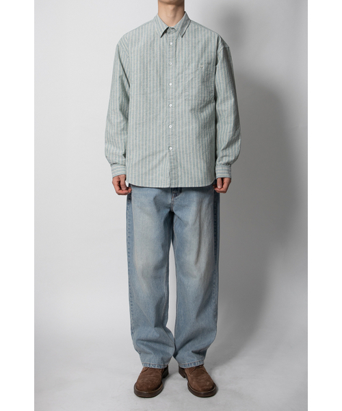 HORLISUN（ホーリーサン）の「Jane Oxford Stripe Shirt Indigo Green（シャツ/ブラウス・レディース・その他・SMALL/MEDIUM）」の7枚目の写真