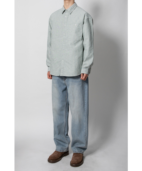 HORLISUN（ホーリーサン）の「Jane Oxford Stripe Shirt Indigo Green（シャツ/ブラウス・レディース・その他・SMALL/MEDIUM）」の8枚目の写真