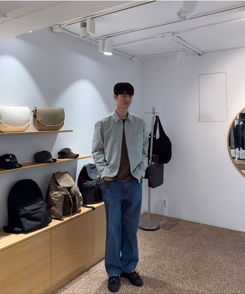 HORLISUN（ホーリーサン）の「Jane Oxford Stripe Shirt Indigo Green（シャツ/ブラウス・レディース・その他・SMALL/MEDIUM）」の5枚目の写真