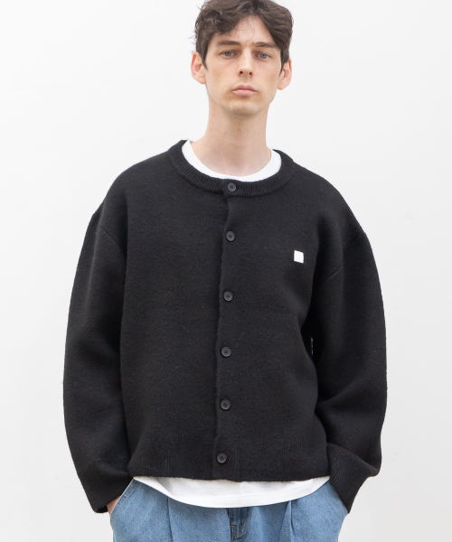 CHAMBROS（チャンブロス）の「ラウンドネッククロップニットカーディガン[ブラック]（カーディガン/ボレロ・レディース・その他・MEDIUM/LARGE/X-LARGE）」の2枚目の写真