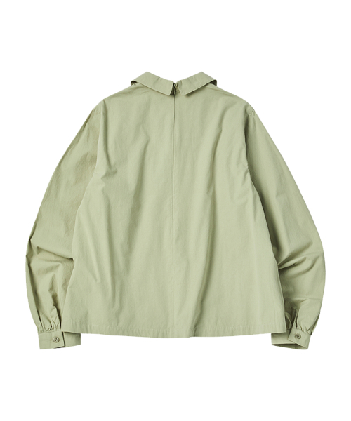 COMONINOZ（コモニノズ）の「W NOZ SHIRRING BLOUSE [KHAKI]（シャツ/ブラウス・レディース・カーキ・FREE）」の2枚目の写真