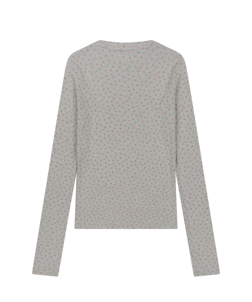 SUNDAY FRUIT MARKET(サンデーフルーツマーケット)の「W) SUN FLOWER LS TEE GRAY(Tシャツ/カットソー・レディース・その他・SMALL/MEDIUM)」の2枚目の写真