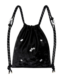 OTHER-worldly（アザーワールドリー）の「Silver Flower Gym Sack [Black]（バックパック/リュック）」