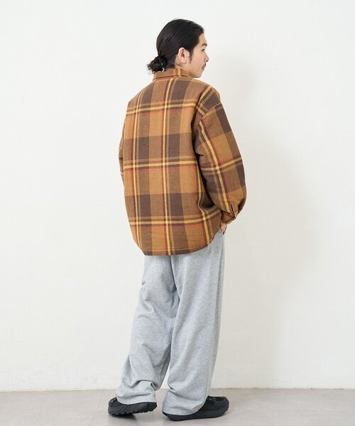 Kastane（カスタネ）の「【一部店舗限定/ユニセックス】BM チェック中綿シャツジャケット（その他アウター・レディース・オレンジ/ブラック・FREE）」の17枚目の写真