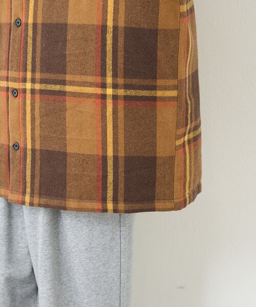 Kastane（カスタネ）の「【一部店舗限定/ユニセックス】BM チェック中綿シャツジャケット（その他アウター・レディース・オレンジ/ブラック・FREE）」の22枚目の写真