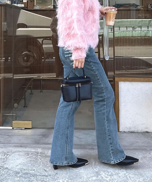 Yuri　デニム　ブルー　25 KOBE LETTUCE（コウベレタス）の「[ yuri.さんコラボ ] バックポケット