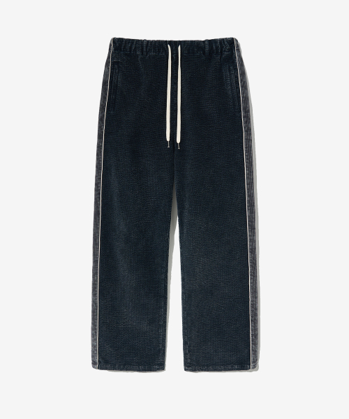 ECORR(エコル)の「コーデュロイトラックパンツ_ブラック(その他パンツ・メンズ・その他・3(XL)/1(M)/2(L))」の1枚目の写真