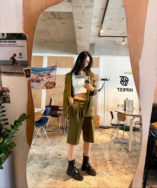 MWOONG(ムン)の「bloom in Seoul crop Tee(white)(Tシャツ/カットソー・レディース・その他・FREE)」の11枚目の写真