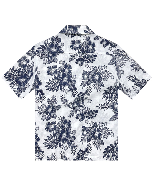 THESHIRTHOUSE（ザシャツハウス）の「ハワイアンコットンヒビスカスブリーズ-ホワイト（シャツ/ブラウス・メンズ・ホワイト・1/2）」の2枚目の写真