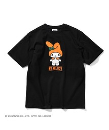 サンリオキャラクターズ × ホームゲーム [HOMEGAME] - マイメロディー 半袖 Tシャツ [MY MELODY HG COLOR TEE BLACK HG2501105]
