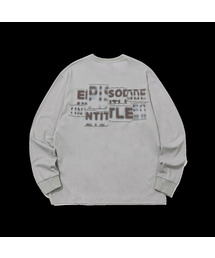 PRINTING PATCH PIGMENT LONG SLEEVES_SAND