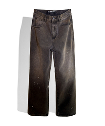 CORD（コード）の「Over-Dye Painted Denim Pants_WASHED BK（デニムパンツ）」