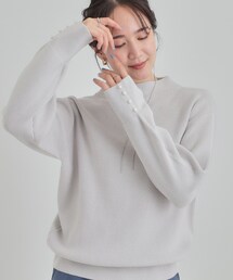 SHOO・LA・RUE | 【洗濯機可/S-LL/毛玉になりにくい】お袖パールで上品な ハイネックニット(ニット/セーター)