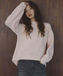 URBAN RESEARCH Sonny Label | バックラウンドカラーシームニットプルオーバー(ニット/セーター)