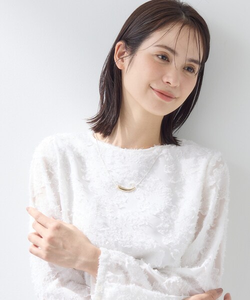 INDIVI(インディヴィ)の「【フリー調整】ニュアンスデザインネックレス(ネックレス・レディース・ゴールド系4/ゴールド/シルバー・00)」の9枚目の写真