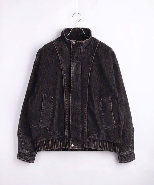 WESTSEA(ウエストシー)の「フェード加工 コーデュロ スタンドネックブルゾン(ブルゾン・メンズ・ブルー/チャコール・M/L)」の11枚目の写真