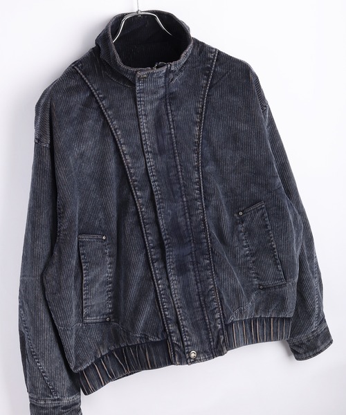 WESTSEA(ウエストシー)の「フェード加工 コーデュロ スタンドネックブルゾン(ブルゾン・メンズ・ブルー/チャコール・M/L)」の16枚目の写真