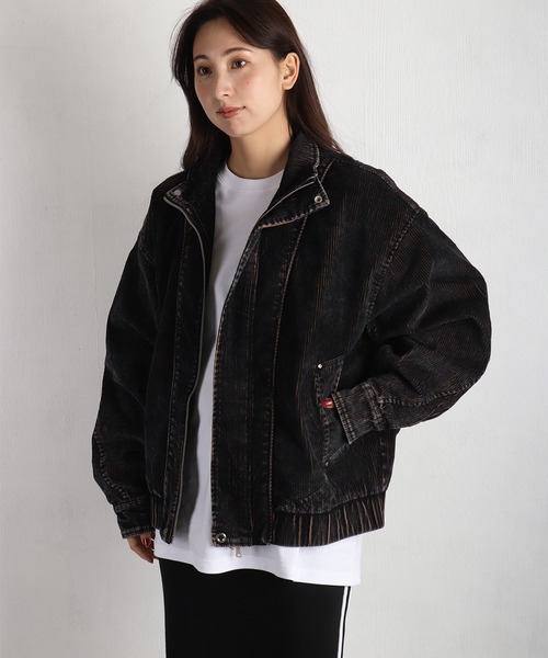 WESTSEA(ウエストシー)の「フェード加工 コーデュロ スタンドネックブルゾン(ブルゾン・メンズ・ブルー/チャコール・M/L)」の6枚目の写真