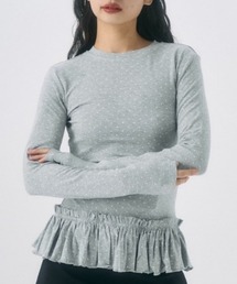 FEKETE | frill long sleeve tee / フリルロンT(Tシャツ/カットソー)