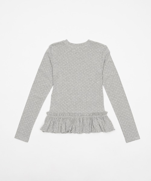 FEKETE(フェケテ)の「frill long sleeve tee / フリルロンT(Tシャツ/カットソー・レディース・ホワイト/グレー系その他/ホワイト系その他・SMALL/LARGE/MEDIUM)」の7枚目の写真