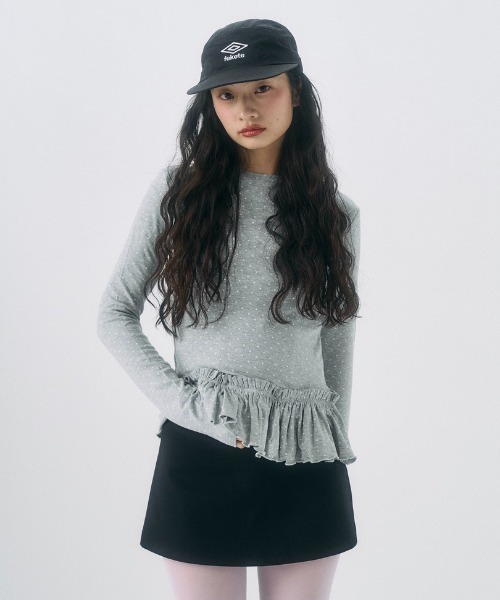 FEKETE(フェケテ)の「frill long sleeve tee / フリルロンT(Tシャツ/カットソー・レディース・ホワイト/グレー系その他/ホワイト系その他・SMALL/LARGE/MEDIUM)」の18枚目の写真