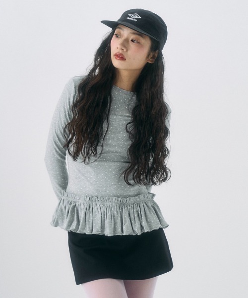 FEKETE(フェケテ)の「frill long sleeve tee / フリルロンT(Tシャツ/カットソー・レディース・ホワイト/グレー系その他/ホワイト系その他・SMALL/LARGE/MEDIUM)」の19枚目の写真