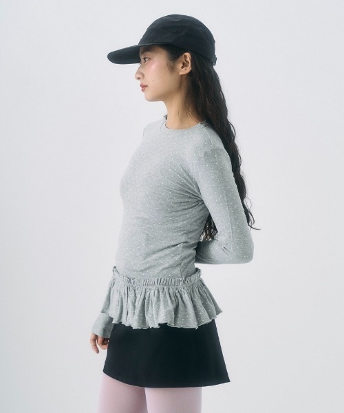 FEKETE(フェケテ)の「frill long sleeve tee / フリルロンT(Tシャツ/カットソー・レディース・ホワイト/グレー系その他/ホワイト系その他・SMALL/LARGE/MEDIUM)」の21枚目の写真