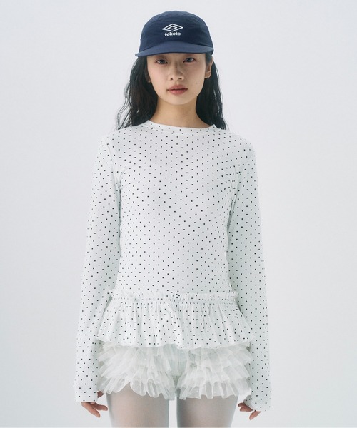 FEKETE(フェケテ)の「frill long sleeve tee / フリルロンT(Tシャツ/カットソー・レディース・ホワイト/グレー系その他/ホワイト系その他・SMALL/LARGE/MEDIUM)」の16枚目の写真